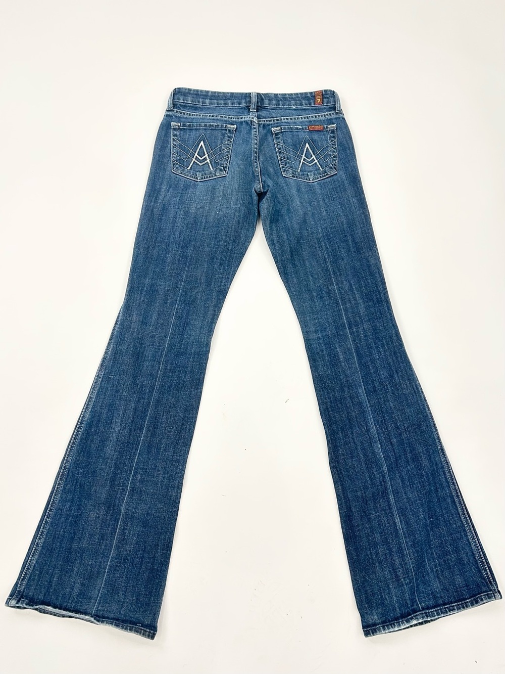 7 For All Mankind Women's Bootcut Jeans in Medium Blue Denim